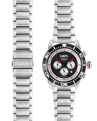 BR-1 Obsidian Rosso Men's Chronograph Watch