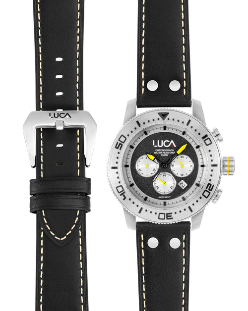 Voyager Chronograph Watch - Obsidian Firefly