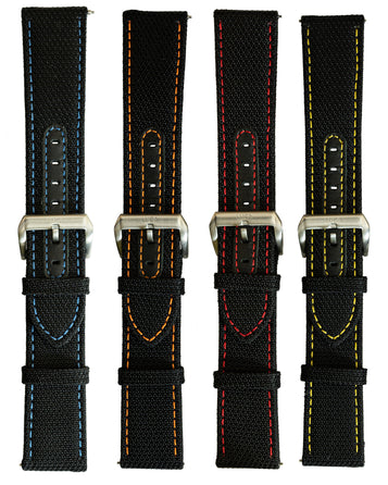 Hybrid 22mm Black Watch Bands