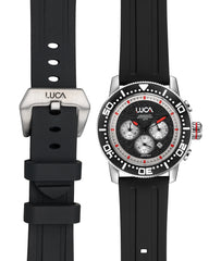 BR-1 Obsidian Rosso Men's Chronograph Watch