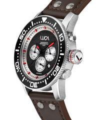 BR-1 Obsidian Rosso Men's Chronograph Watch