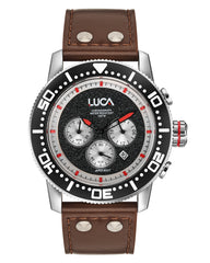 BR-1 Obsidian Rosso Men's Chronograph Watch