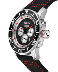 BR-1 Obsidian Rosso Men's Chronograph Watch