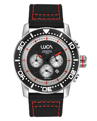 BR-1 Obsidian Rosso Men's Chronograph Watch