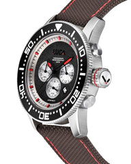 BR-1 Obsidian Rosso Men's Chronograph Watch