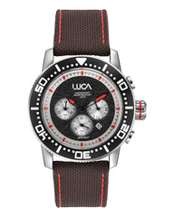 BR-1 Obsidian Rosso Men's Chronograph Watch