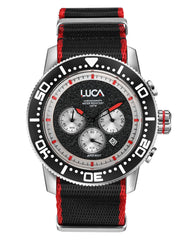 BR-1 Obsidian Rosso Men's Chronograph Watch