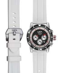 BR-1 Obsidian Rosso Men's Chronograph Watch